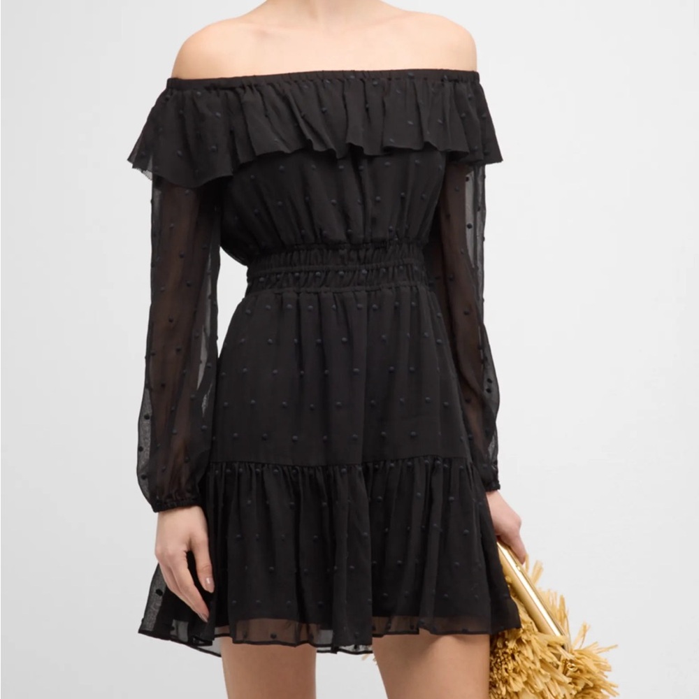 NWOT PAIGE Seine Off-The-Shoulder Mini Dress